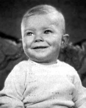 David Robert Jones - aka David Bowie - at 10 months.