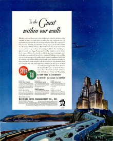 1938 National Hotel Management Co., Inc. Advert - Illustrator Arthur Rabenaught