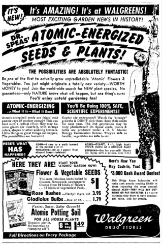 Dr. Speas' Atomic Seed Advert