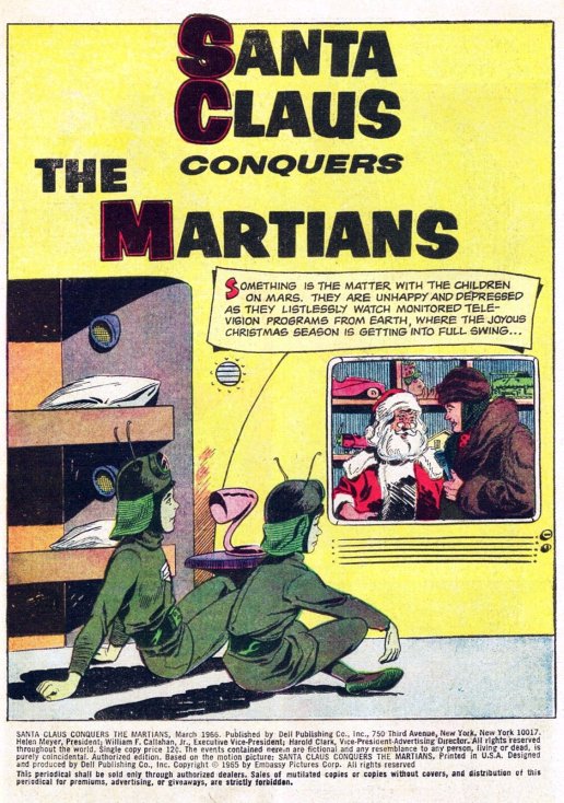 Santa Claus Conquers The Martians - Dell Comics 1966