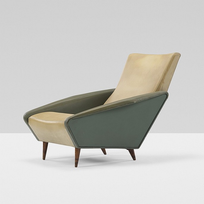 Gio Ponti Distex lounge chair, model 807 (Italy 1953).