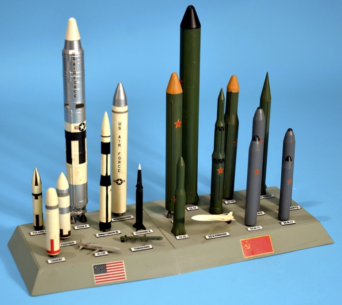 The Complete 2013 Monogram USA/USSR Missile Display 